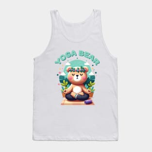 Yoga Bear: Tranquil Teddy Tank Top